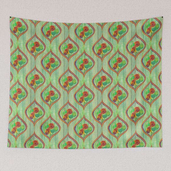 Item preview, 1970s Inspired Poppies designed and sold by Hmtgraphics.