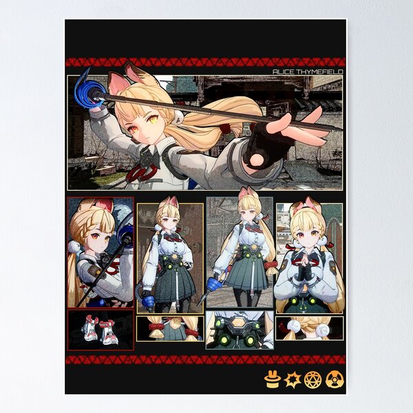 Item preview, Alice Thymefield Graphic Design Print Zenless Zone Zero  designed and sold by HakoCity.