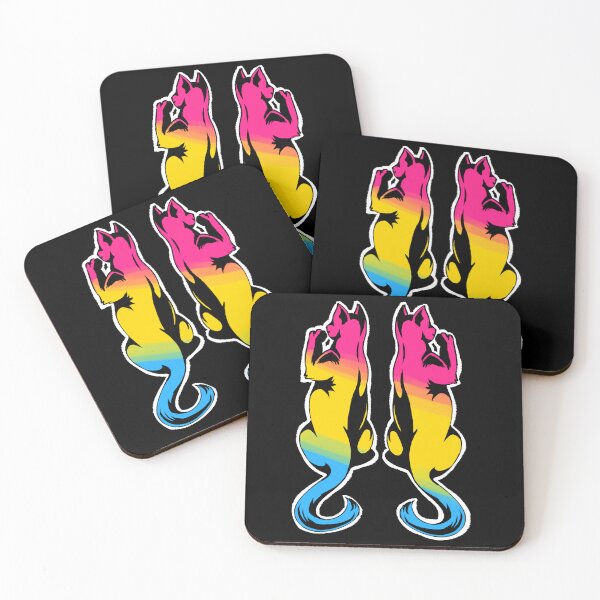 Item preview, Dual Cats - Pansexual Ver. designed and sold by AstralRavens.