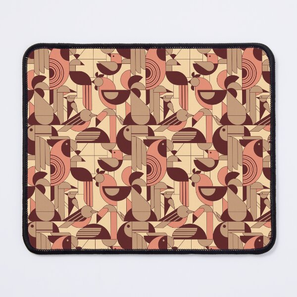 Item preview, Abstract geometric birds - red designed and sold by InkofNocturna.