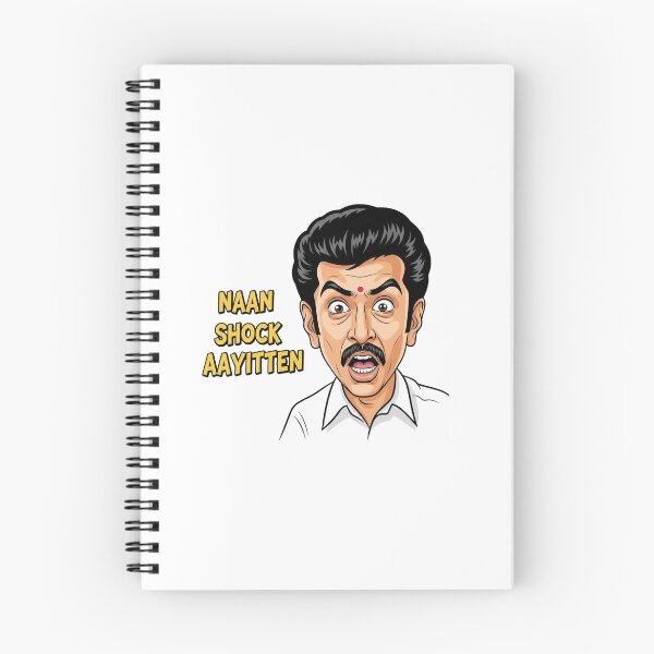 Item preview, "Naan Shock Aayitten" Meme Cartoon Design designed and sold by Uduppu Kadai.
