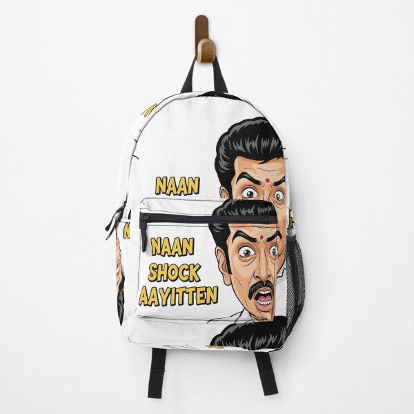 Item preview, "Naan Shock Aayitten" Meme Cartoon Design designed and sold by Uduppu Kadai.