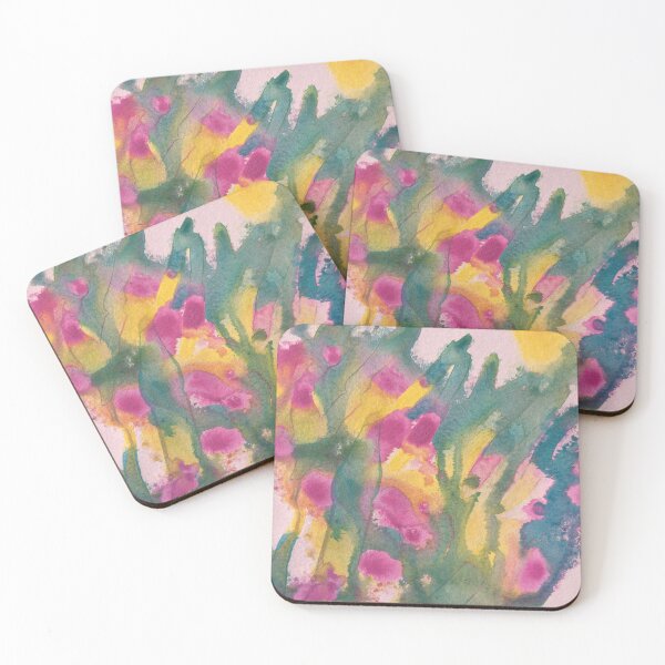 Item preview, Color Bloom - Abstract in Pink, Yellow & Green designed and sold by Adriana Lopes.