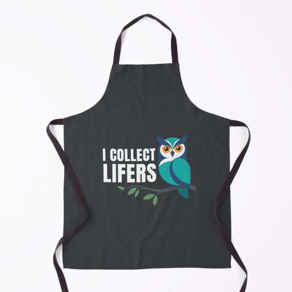 Item preview, I Collect Lifers – Funny Birding Design with Cute Owl designed and sold by Brainy Bird's Place.