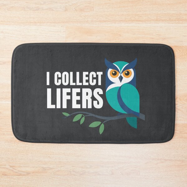 Item preview, I Collect Lifers – Funny Birding Design with Cute Owl designed and sold by Brainy Bird's Place.