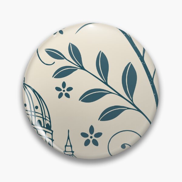Item preview, Illustration of St. Peter's Basilica with Floral and Vine Motifs designed and sold by Creative88Art.