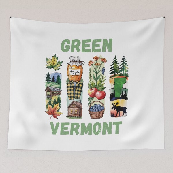 Item preview, Green Vermont – nature, peace and mountain spirit designed and sold by CleanDecor.