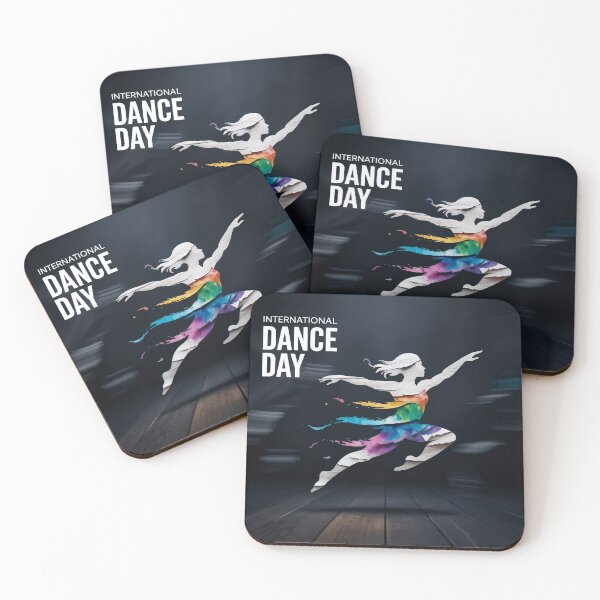 Item preview, Silhouette of a Dancer in Motion with Multicolored Streaks designed and sold by Creative88Art.