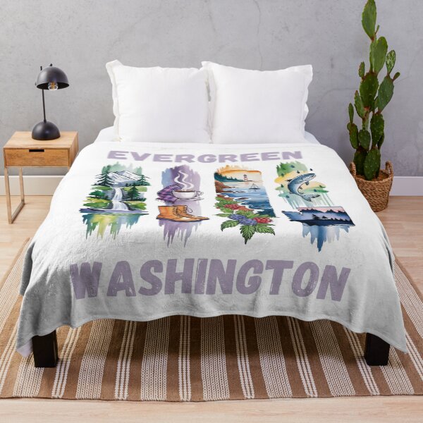Item preview, Evergreen Washington – misty forests and coastal calm designed and sold by CleanDecor.