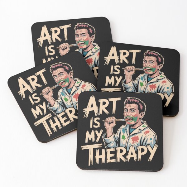 Item preview, Art Is My Therapy – Wild Painter Covered in Color designed and sold by WykroMerch.