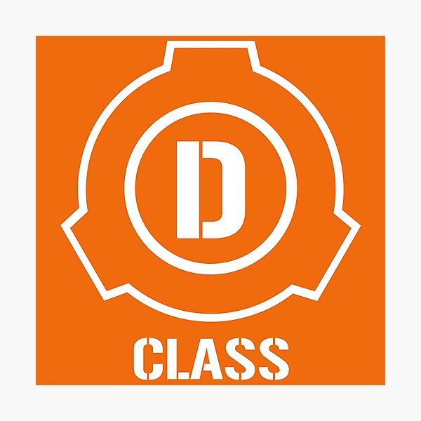 Item preview, SCP Foundation D Class Logo Design for Fans & Roleplay designed and sold by opalskystudio.