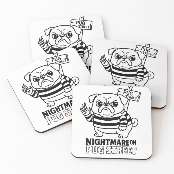 Item preview, Nightmare on PUG stree Tee designed and sold by ViralMerchF@cker.