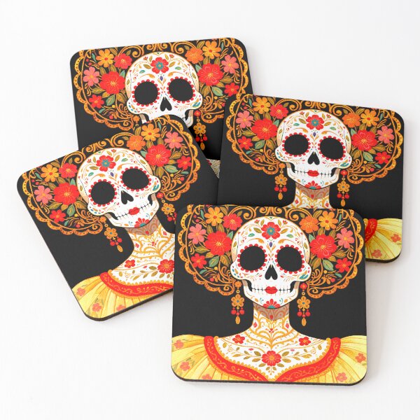 Item preview, Sugar Skull Catrina – Day of the Dead Inspired Illustration designed and sold by  Ojo de Lilith.