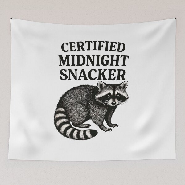 Item preview, Certified Midnight Snacker Raccoon designed and sold by Gaby112703.