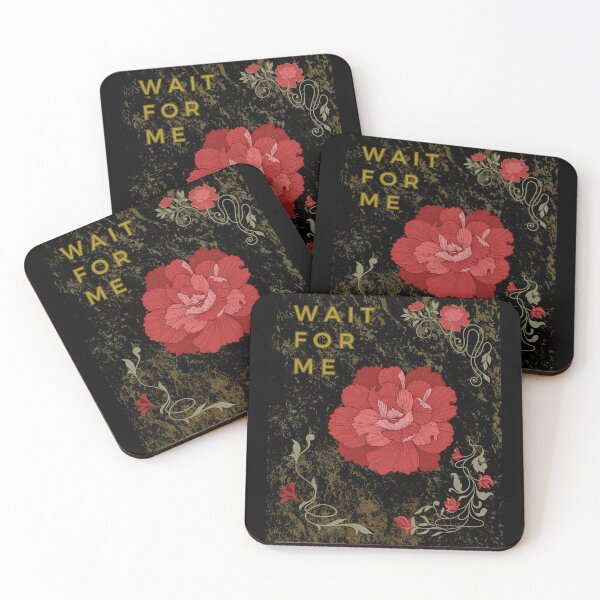 Item preview, Wait for Me Red Flower Art – Myth-Inspired Minimalist Design designed and sold by StageAndSound.