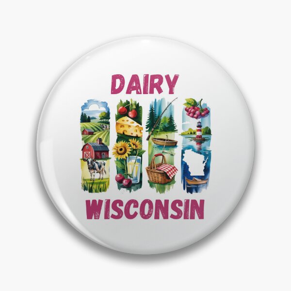 Item preview, Dairy Wisconsin – the land of cheese and charm designed and sold by CleanDecor.