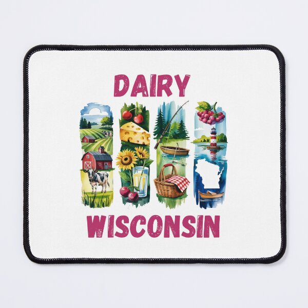 Item preview, Dairy Wisconsin – the land of cheese and charm designed and sold by CleanDecor.