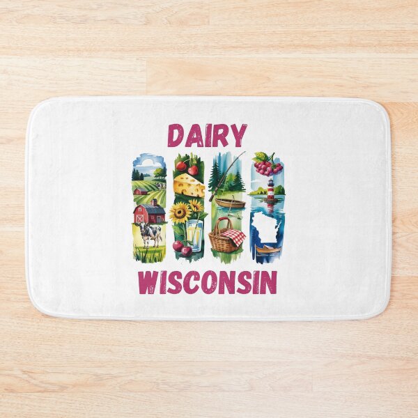 Item preview, Dairy Wisconsin – the land of cheese and charm designed and sold by CleanDecor.