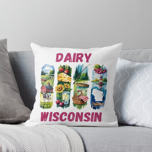 Item preview, Dairy Wisconsin – the land of cheese and charm designed and sold by CleanDecor.