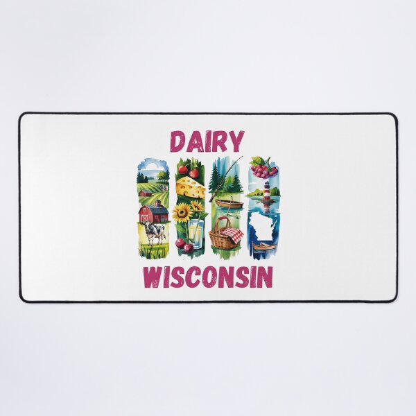 Item preview, Dairy Wisconsin – the land of cheese and charm designed and sold by CleanDecor.