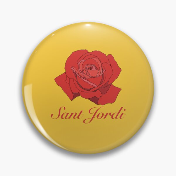Item preview, Red red rose with the text in red SANT JORDI (Saint George) to celebrate the day of the book and the rose on April 23rd designed and sold by Martapp.
