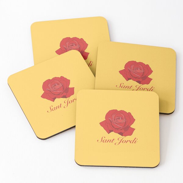Item preview, Red red rose with the text in red SANT JORDI (Saint George) to celebrate the day of the book and the rose on April 23rd designed and sold by Martapp.