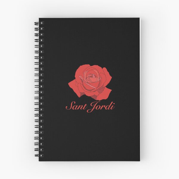 Item preview, Red red rose with the text in red SANT JORDI (Saint George) to celebrate the day of the book and the rose on April 23rd designed and sold by Martapp.