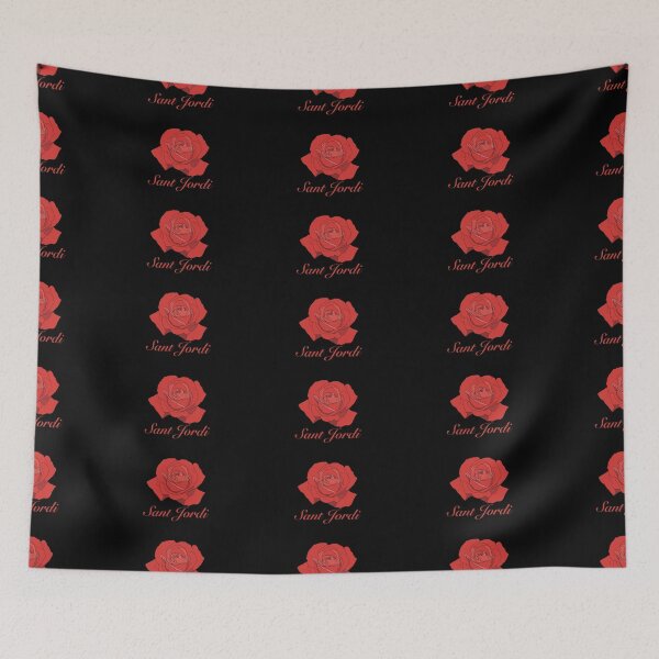 Item preview, Red red rose with the text in red SANT JORDI (Saint George) to celebrate the day of the book and the rose on April 23rd designed and sold by Martapp.
