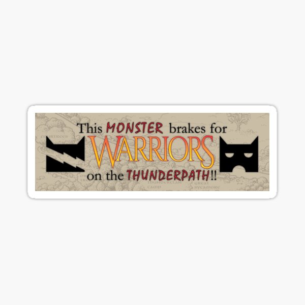 Item preview, This MONSTER brakes for WARRIORS on the THUNDERPATH!! designed and sold by shmoomstudios.