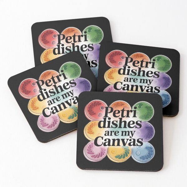 Item preview, Petri dishes are my Canvas, funny microbiology designed and sold by NoetherSym.