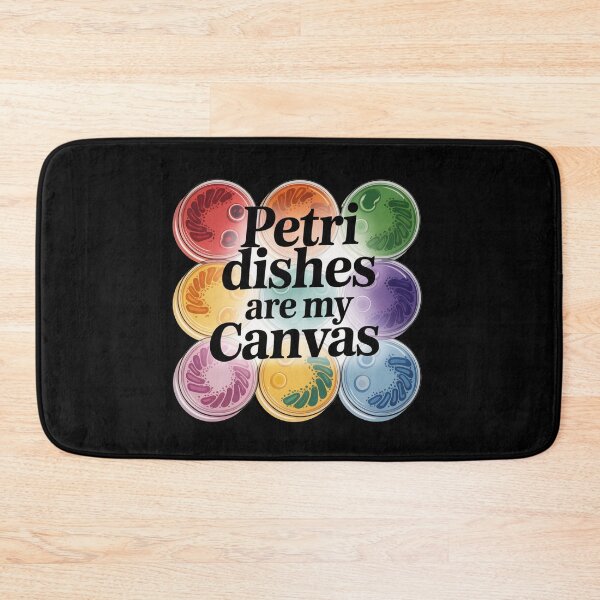 Item preview, Petri dishes are my Canvas, funny microbiology designed and sold by NoetherSym.
