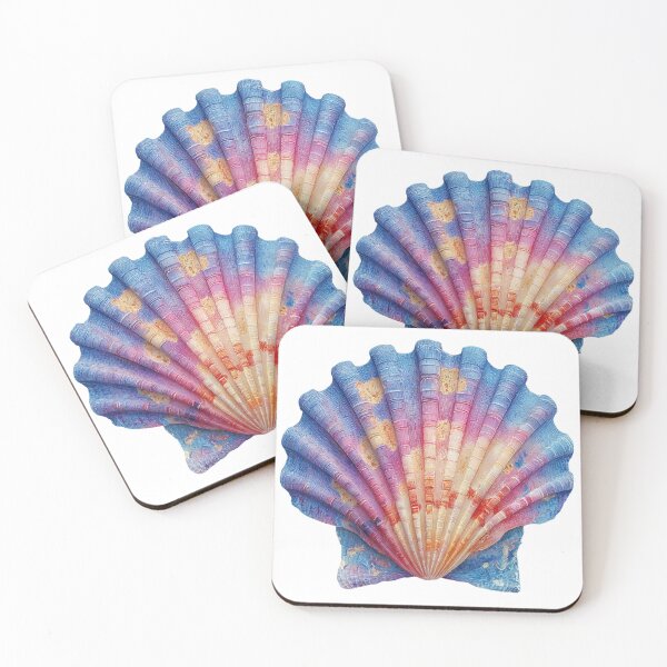 Item preview, Watercolor seashell designed and sold by MendaciousMina.