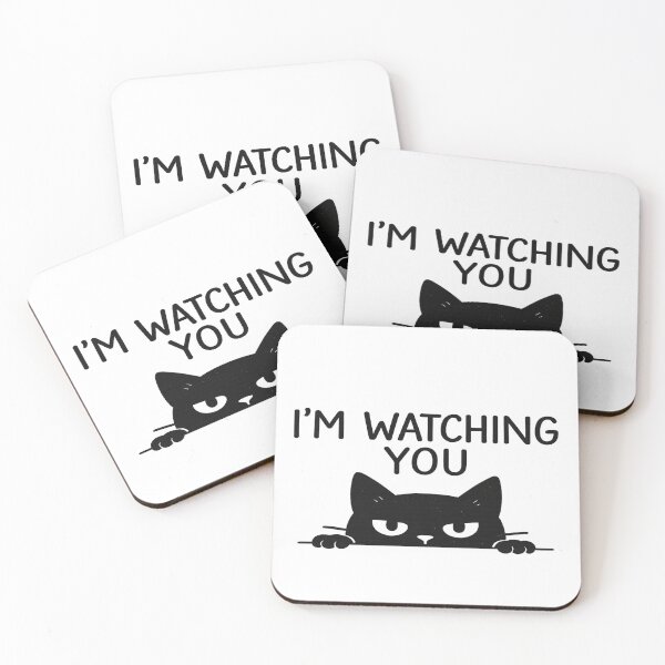 Item preview, Funny Suspicious Cat Watching You – Cute Pet Humor Animal Lover Gift designed and sold by Printcora.
