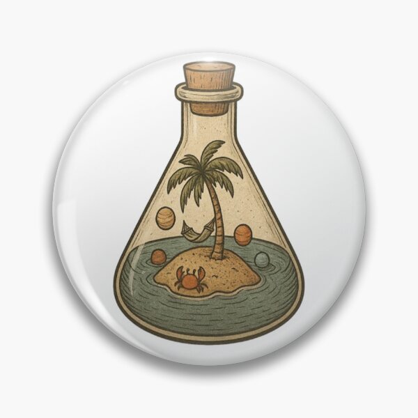 Item preview, Deserted Island in a Flask designed and sold by MWTK2021.