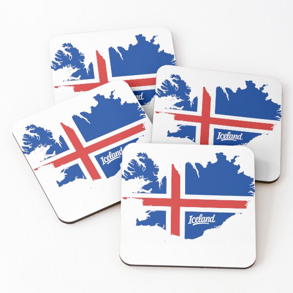 Item preview, Iceland Map with National Flag – Bold Nordic Pride Design designed and sold by BlesstB.