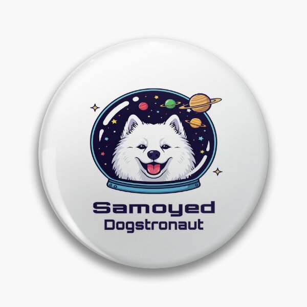 Item preview, Samoyed Dogstronaut – Cute Space Dog  designed and sold by The Real Life Symphony.