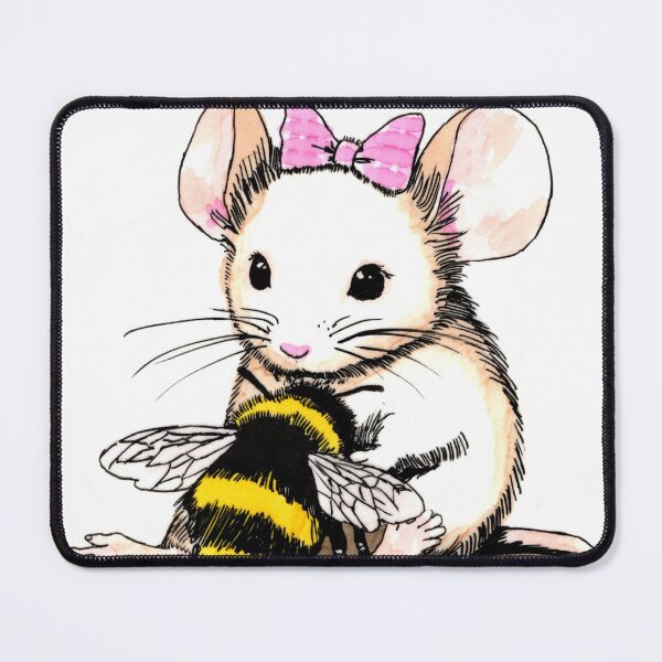 Item preview, Mouse and Bee Hug designed and sold by Scribbles & Doodles by Jinx.