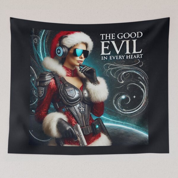 Item preview, Futuristic Police Santa Cosmic Heroine designed and sold by Voodoo Store Paranormal Collections.