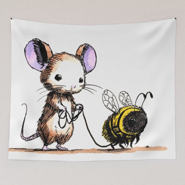 Item preview, Buzz on a Leash designed and sold by Scribbles & Doodles by Jinx.
