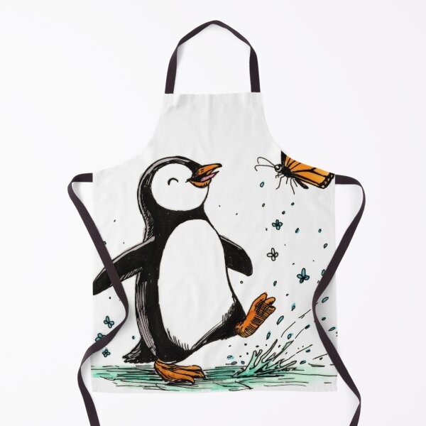 Item preview, Penguin & Butterfly designed and sold by Scribbles & Doodles by Jinx.