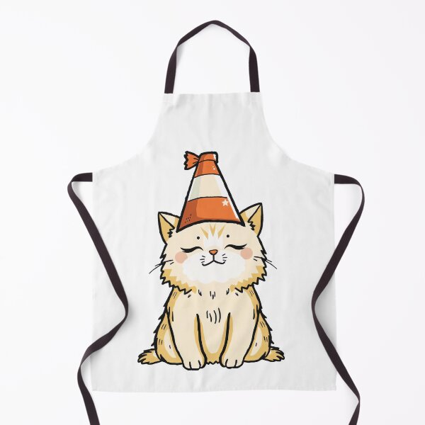 Item preview, Dreamy Cat with Traffic Cone Hat designed and sold by Shape & Words.
