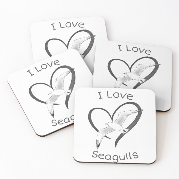 Item preview, I Love Seagulls designed and sold by NorthOceanCo.