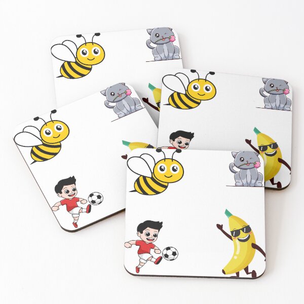 Item preview, Amis d’Été Mignons – Ensemble de Stickers Drôles et Colorés designed and sold by Drawingshirts.