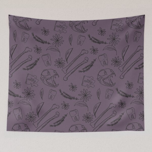 Item preview, Bones and Flowers - Purple designed and sold by hdport.