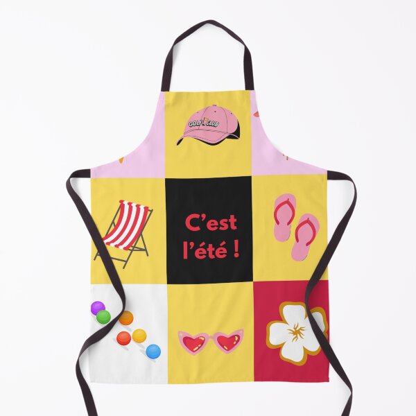 Item preview, C'est l'été – French Summer Vibes Design designed and sold by Drawingshirts.