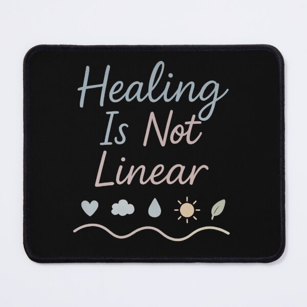 Item preview, Healing Is Not Linear – Soft Emotional Mental Health Quote Shirt Design designed and sold by ArcadiaSilence.