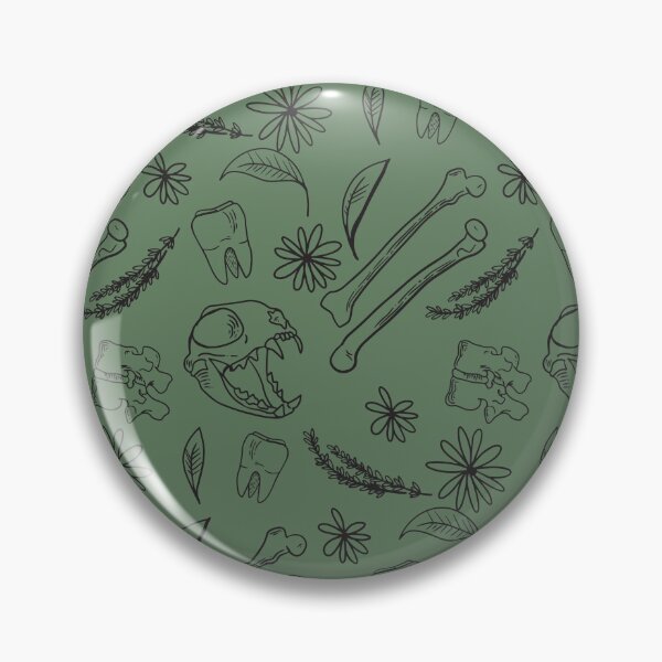 Item preview, Bones and Flowers - Green designed and sold by hdport.