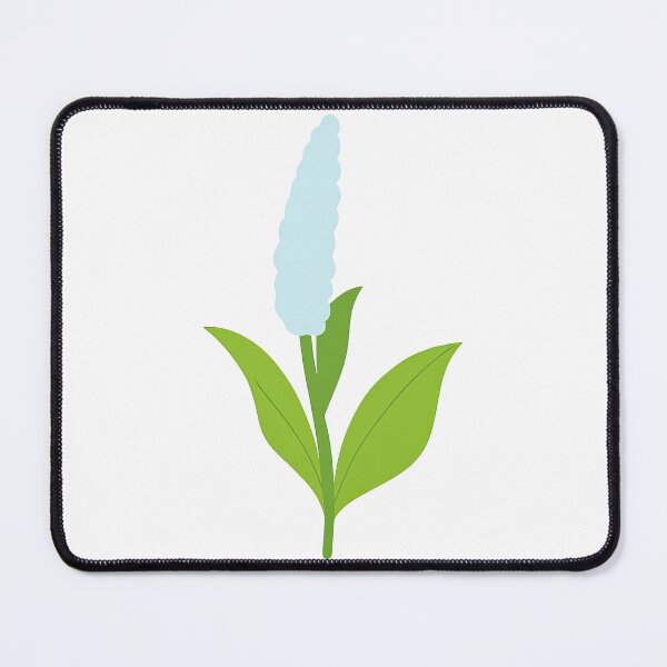 Item preview, White Blooming Flower with Green Leaves - Simple Floral Art designed and sold by ArtfulWeave.