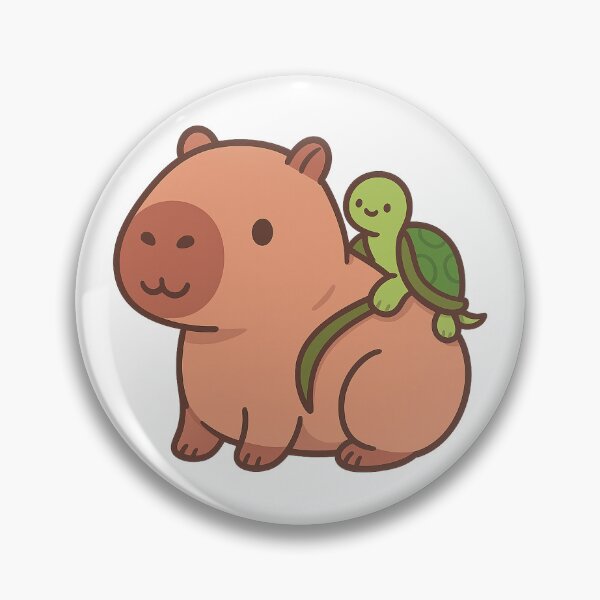 Item preview, Cute Capybara with Turtle Bag – Kawaii Adventure designed and sold by Lolilas.