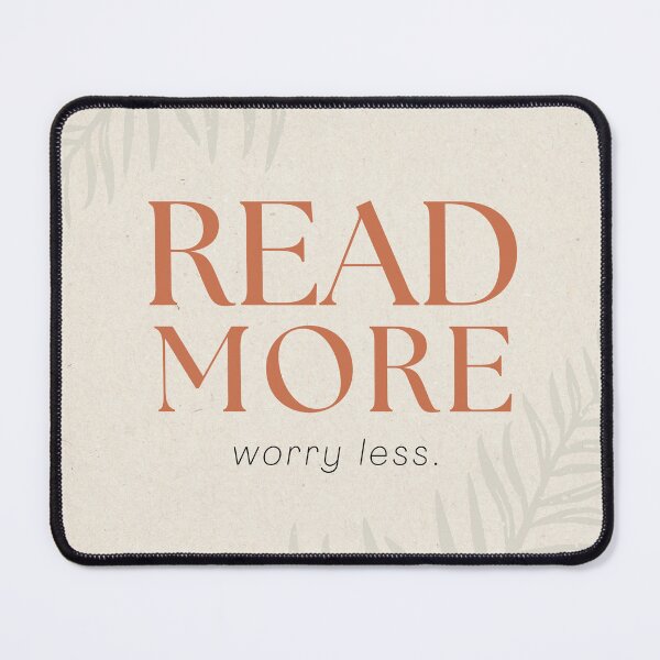 Item preview, Read More, Worry Less – Cozy Quote Art Print designed and sold by Fern&Lantern.